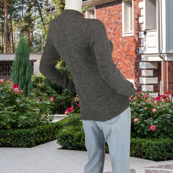 Braemar Light Wool Grey Sweater S, Vintage Casual Chicr9a - Picture 5 of 10